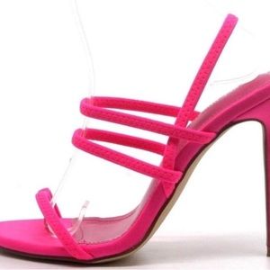 Cape Robin Hot Pink Stiletto Heel Strappy Sandals